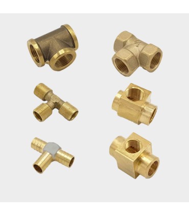 سه راهی اب RD باپیچ برنجی